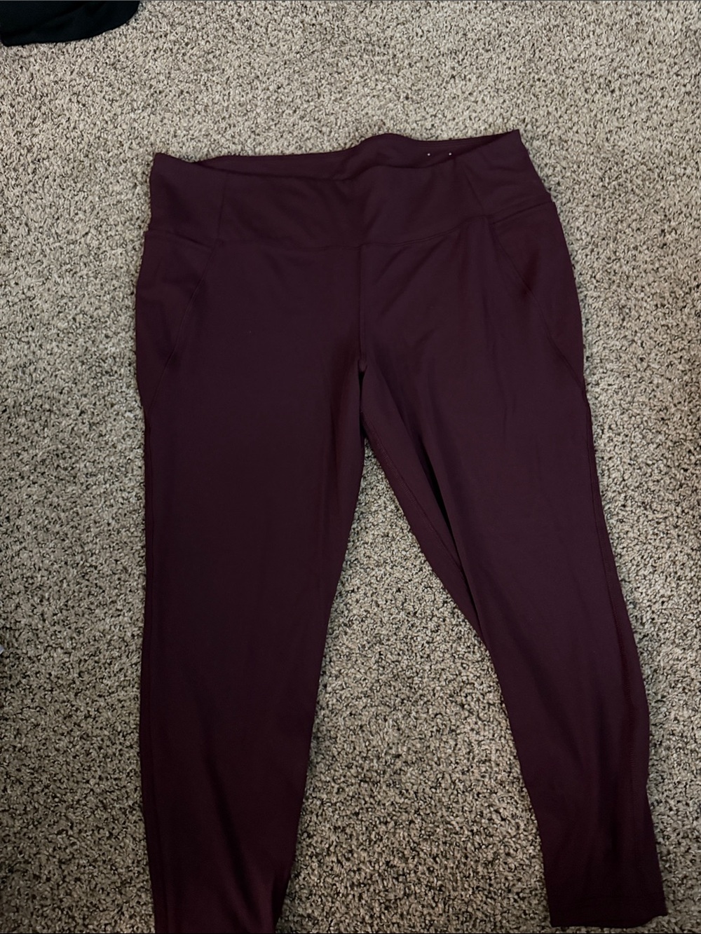 Lane Bryant Deep Burgundy High-Waist Leggings
